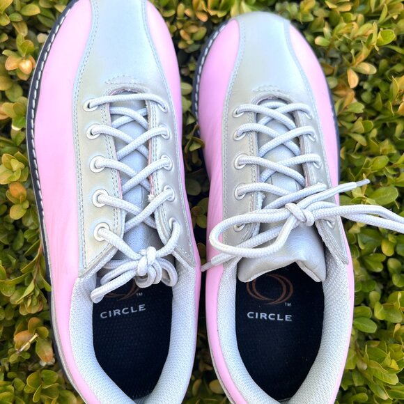 NWOT Circle Elite Bowling Shoes - Pink & Silver - Womens - Size 7.5 - Picture 3 of 11
